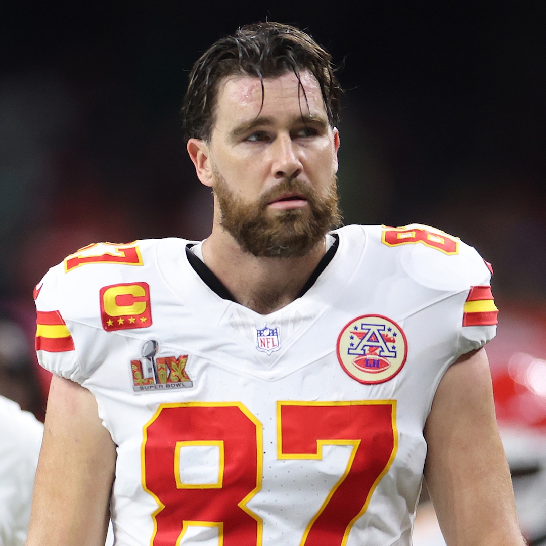 Travis Kelce Shaves His Beard After Super Bowl 2025 - E! Online