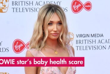Former TOWIE star Megan McKenna's baby son rushed to A&E after he began 'screaming and retching until face turned red'