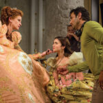 From left: Julia Roberts, Lily Collins and director Tarsem Singh on the set of Mirror, Mirror, which opened nine weeks before Snow White and the Huntsman in 2012.