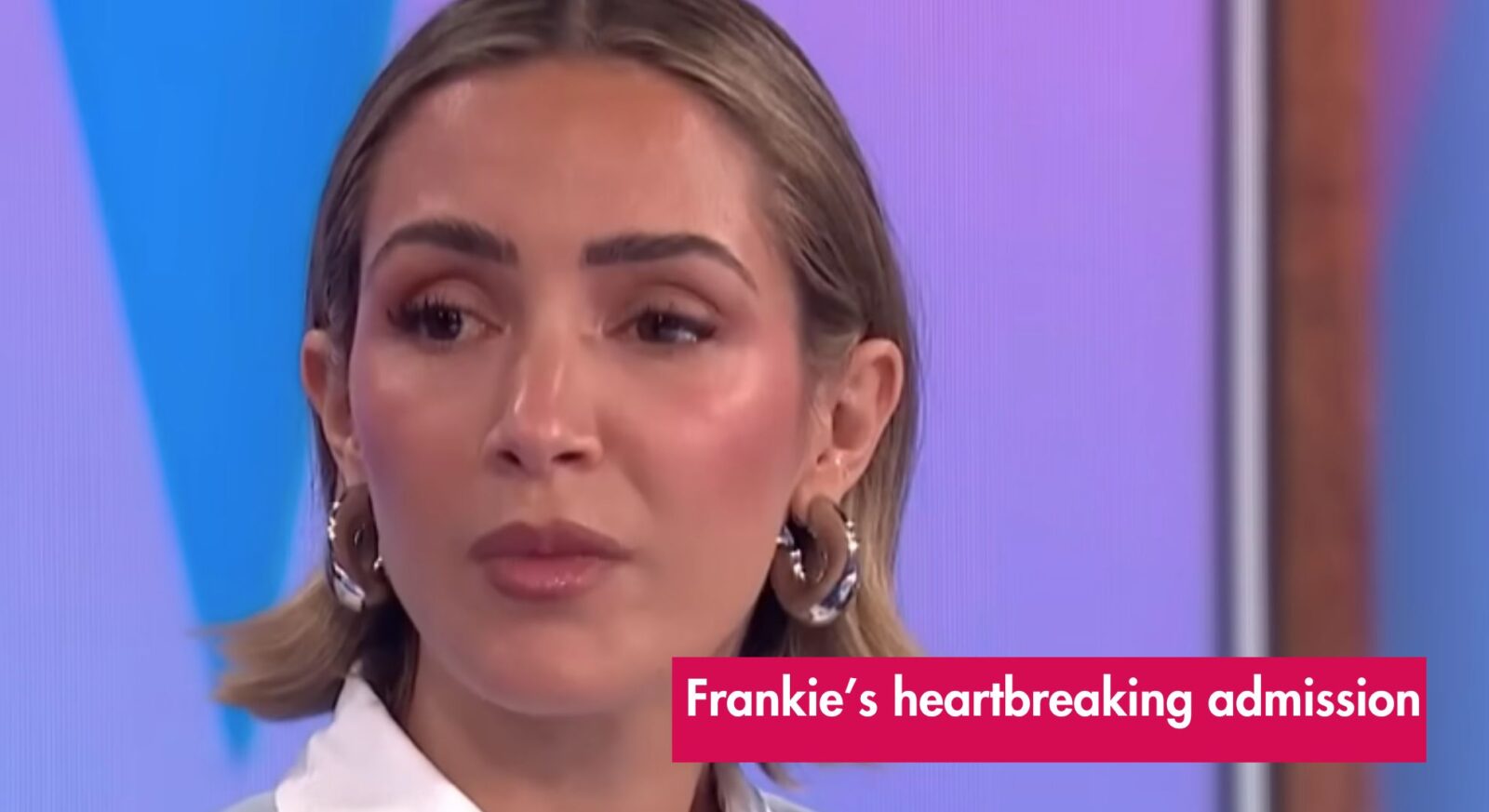 Loose Women's Frankie Bridge reveals son's heartbreaking gift after he saw her 'crying in despair' amid health struggle