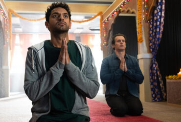 Karan Soni and Jonathan Groff in 'A Nice Indian Boy.'