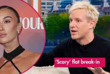 Terrified Jamie Laing used his body as a barricade against burglar as wife Sophie Habboo lay in bed upstairs