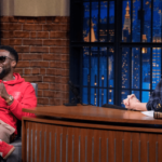 Kevin Hart and Seth Meyers on 'Late Night.'