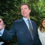 Gavin Newsom and then-wife Kimberly Guilfoyle during his San Francisco years. Turns out they’re better friends than mates.