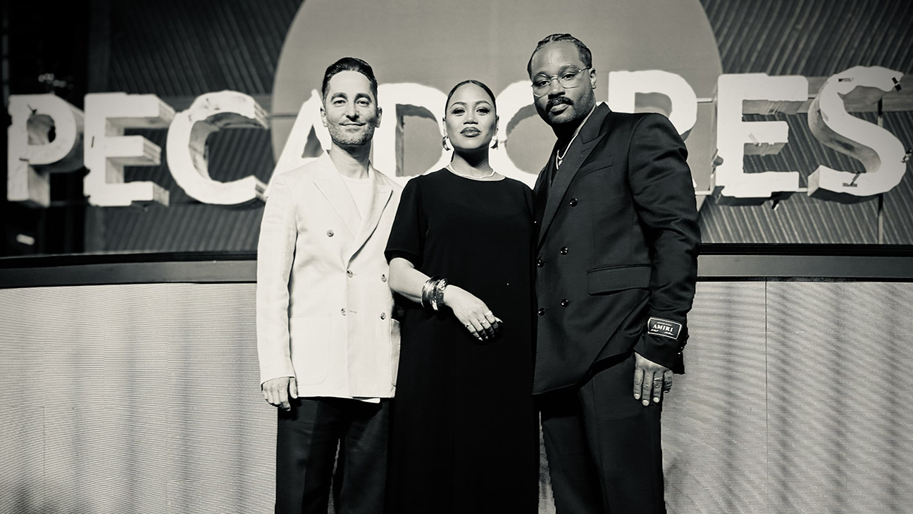 Sev Ohanian, Zinzi Coogler and Ryan Coogler at Sinners Premiere