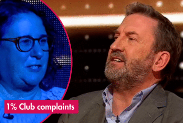 The 1% Club host Lee Mack sparks complaints with cheeky quip about contestant's appearance