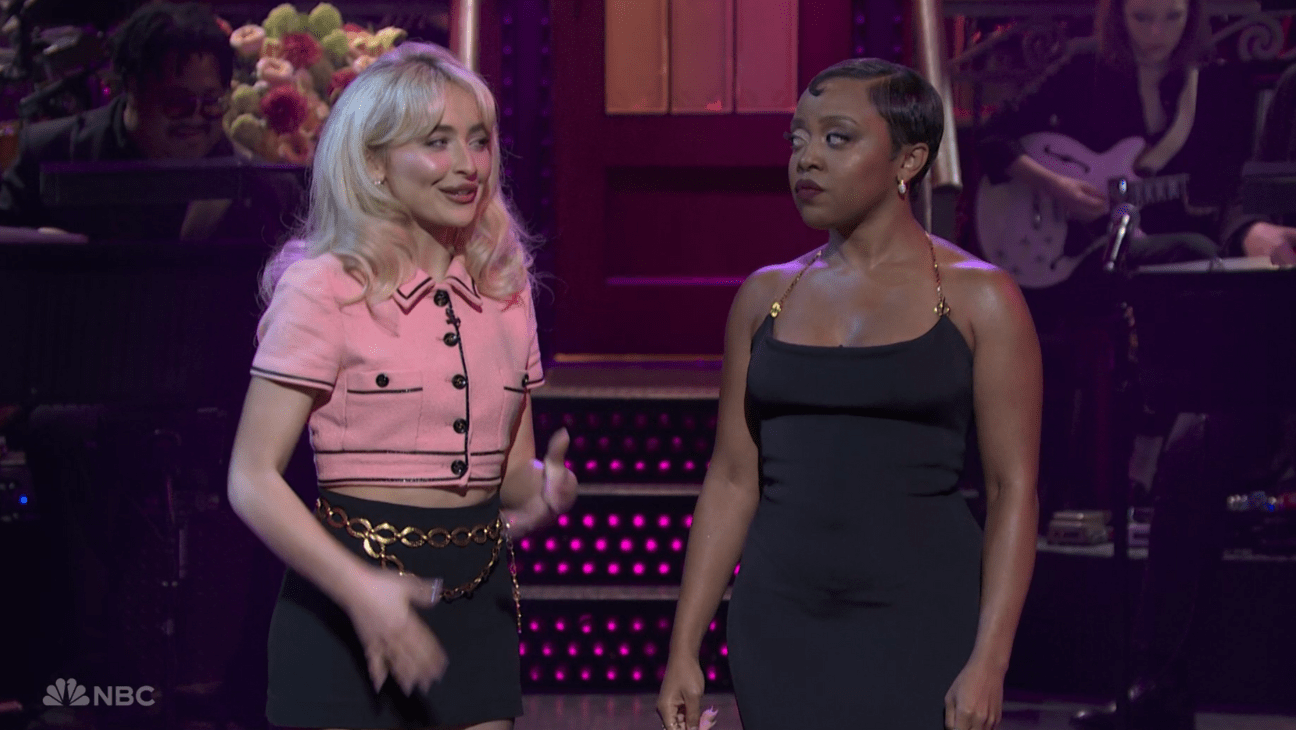 Sabrina Carpenter and Quinta Brunson on SNL