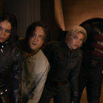 (L-R) Ghost (Hannah John-Kamen), Bob (Lewis Pullman), Yelena Belova (Florence Pugh) and John Walker (Wyatt Russell) in Thunderbolts*